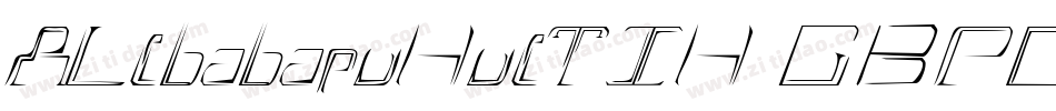 ALibabapuHuiTIH GBPC字体转换